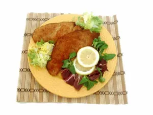 Breaded chicken escalopes