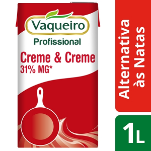 Vaqueiro Profissional Alternativa às Natas Creme & Creme 1Lt