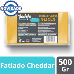 Novidade Violife fatiado sabor a cheddar 500g Novidade Violife fatiado sabor a cheddar 500g