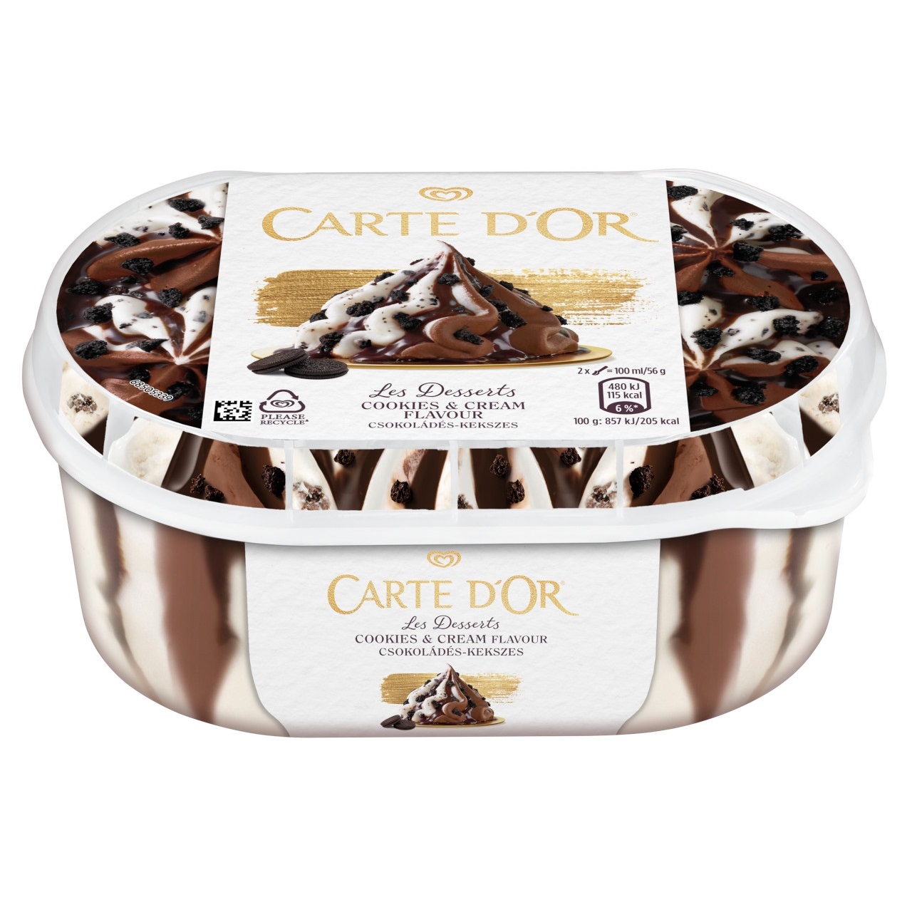 Carte D'Or Cookies and Cream 900 ml - T.H. - BAROSA Congelados