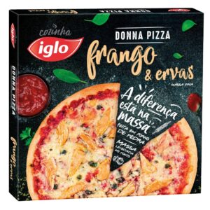 Pizza Massa Fina Frango & Ervas (365g) [Iglo]