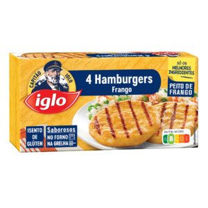 Hamburgers de Frango (4 Un.) Sem Glúten [Iglo]