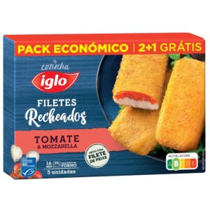 Filetes Recheados Tomate & Mozzarella (300g) [Iglo]