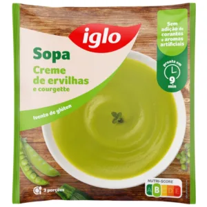Sopa Creme de ervilhas e courgette (600g) [Iglo]