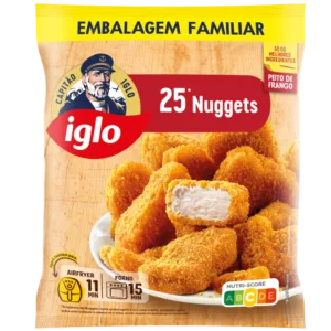 Nuggets de Frango Sem Glúten 25 un 8 x 540g Iglo